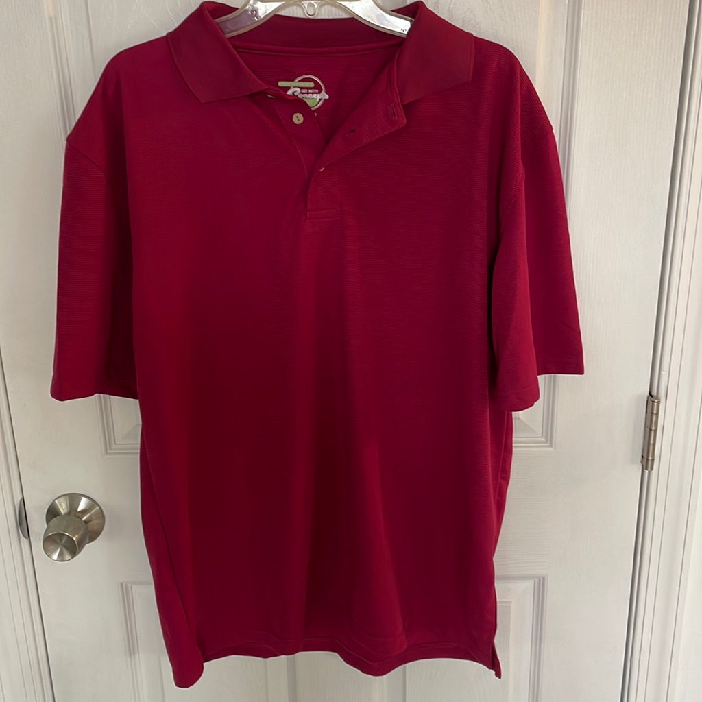 Basic Red Polo Size Large